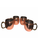 Oggi Copper Moscow Mule Brass Handle Metal Cup Mug Mild Scratches - Lot ... - £19.08 GBP