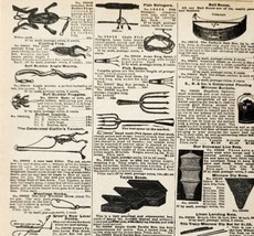 1900 Fishing Tackle Lures Advertisement Victorian Sears Roebuck 5.25 x 7&quot; - £12.57 GBP