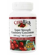 Natural Factors CranRich Super Strength Cranberry Concentrate 500mg, 90 ... - $19.91 CAD