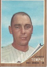 1962 Topps Johnny Temple 34 Orioles EX - £2.79 GBP