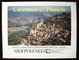 Original Poster France Fortress View Country Pyrenees - £43.59 GBP