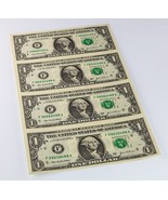 Series of 2003-A $1 Federal Reserve Note Sheet (4Pcs) FR# 1930-F - €34,10 EUR