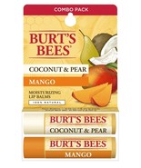 Burt&#39;s Bees Coconut &amp; Pear / Mango Moisturizing Lip Balm COMBO Pack - $10.85 CAD