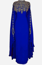 Georgette Dubai Party  Dress Farasha Abaya Moroccan Wedding Ramzan Long ... - $64.00