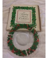 UIB 1981 AVON HOLIDAY HOSTESS COLLECTION 11&quot; GLASS  PLATTER - $7.69