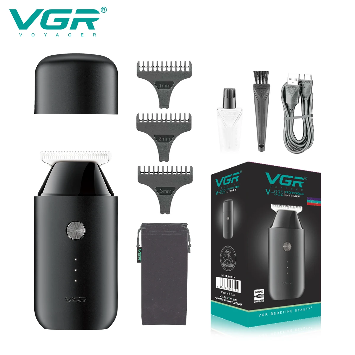 VGR Hair Trimmer Rechargeable Hair Cutting Machine Electric Hair Clipper - £10.86 GBP+