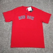 Boston Red Socks Shirt Men Large Red David Ortiz 34 Majestic Baseball ML... - £14.15 GBP