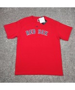 Boston Red Socks Shirt Men Large Red David Ortiz 34 Majestic Baseball ML... - £14.25 GBP