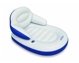 INTEX Comfy Cool Inflatable Relax Lounge Pool Float Chair Armrest Floaty... - £28.48 GBP