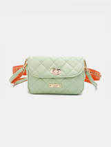 Nicole Lee USA Vegan Leather Quilted Fanny Pack or Crossbody Option, Sage or Yel - £28.44 GBP