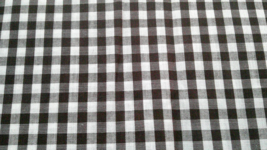 Fabric Concord Chocolate Gingham Design 13&quot; x 21&quot; $1.75 - $1.75