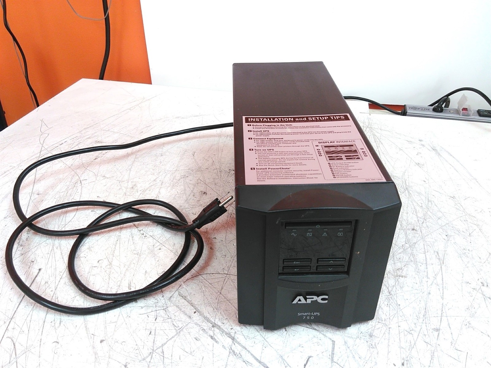  APC SMT750 Smart-UPS Battery Backup 120V 500W 750VA No Battery  - $54.15