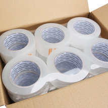 Clear Packaging Tape 36 Rolls | 2.2mil Thick, 2&quot; Wide, 110 Yards Per Roll - £38.88 GBP