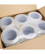 Clear Packaging Tape 36 Rolls | 2.2mil Thick, 2&quot; Wide, 110 Yards Per Roll - £40.60 GBP