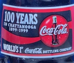 1999 Chattanooga Worlds First Coca-Cola Bottling Co 100 Year Bottle 8oz Gold Top - £6.10 GBP
