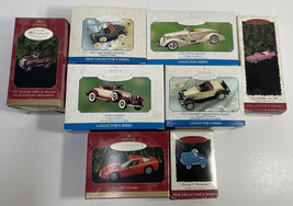 Lot of 8 Hallmark Ornaments - Cars, Corvette, Cadillac, Speedster, Ford ... - £39.95 GBP