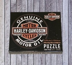 Harley-Davidson Motor Oil Bar &amp; Shield Logo New 1000 Piece Puzzle 26.5” ... - $28.01