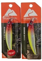 Lot of 2 Ozark Trail 1/5 oz. Clown Minnow Fishing Lure 3.5&quot; - £10.24 GBP