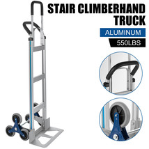2 IN 1 Stair Climbing Hand Truck Heavy Duty 650lbs Aluminum Cart Dolly w... - $149.99