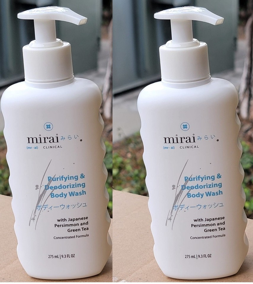 2 x Mirai Clinical Body Wash for Strong Body Odor Renewing Body Purifyin... - $34.64