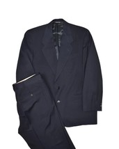 Cerruti 1881 Suit Mens 40 Navy Solid Jacket &amp; Pants Wool 36x27 Italy Tod... - £55.99 GBP