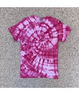 NEW Gildan Women’s Pink White Spiral Ice Tie-Dye Short Sleeve Shirt Size... - $22.54