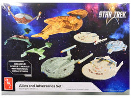 Skill 2 Model Kit Allies and Adversaries Space Ship Set &quot;Star Trek&quot; Franchise 1/ - £61.54 GBP