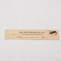 Vintage Gottschalck Attachée à la Main Mouche Pêche Leurre Sur Carte Fab... - £40.15 GBP