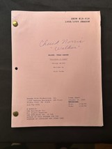 Chuck Norris Autographed 1999 Original ON-SET Walker Texas Ranger Script JSA WPP - £298.67 GBP