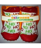 NWT SKIDDERS SKIDPROOF SLIP ON SHOE SOCKS CHRISTMAS HO HO size 4 or 12 m... - £11.37 GBP