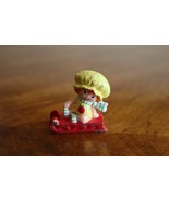 Strawberry Shortcake PVC Miniature Figure Apple Dumpling On Sled AGC 198... - $230.88 MXN