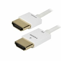 6 ft. Ultra Slim Series High Performance HDMI Cable with RedMere Technology - Wh - £23.60 GBP