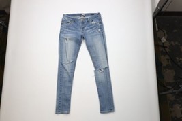 Rerock Express Womens Size 6 Distressed Thick Stitch Stretch Skinny Crop... - $39.55