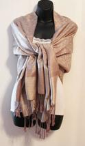 Tan with Brown Women Pashmina Paisley Shawl Scarf Cashmere Soft Stole - £15.13 GBP