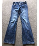 Women&#39;s Daisy Fuentes Moda Cotton Denim Jeans 2 Bell Bottoms Flare TALL ... - $13.85