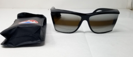 1980s Skiing Sunglasses French Ze Aspen Covered Top Athletic Black Frames Case - £22.79 GBP