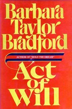 Act of Will by Barbara Taylor Bradford /  1986 Book Club Hardcover Romance - £1.81 GBP