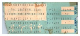 Grateful Dead Concert Ticket Stub April 29 1984 Uniondale New York - £27.24 GBP