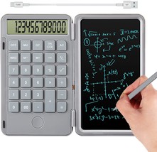 Calculators From Hion, 12 Digit Large Display Rechargeable Pocket Office, Grey. - £31.03 GBP