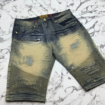 Men’s Fashion Dark Blue Vintage Denim Shorts - £46.41 GBP