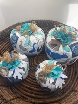 SET OF 4 COUNTY STYLE PUMPKINS - £13.63 GBP