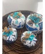 SET OF 4 COUNTY STYLE PUMPKINS - $24.20 CAD
