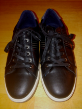 JONSEN MILAN MEN&#39;S BLACK LEATHER LACE-UP COMFORT SHOES-10-BARELY WORN - $16.82