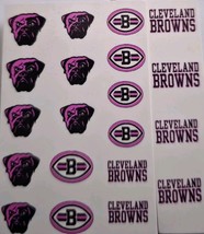 2025 Pink Cleveland Browns Breast Cancer Promo Salon Quality Nail Decals  - $177.78 MXN