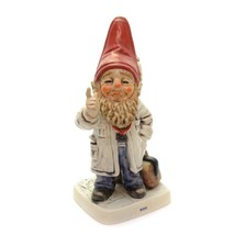 Vintage Goebel 1979 Co-Boy Gnome Doc The Doctor Porcelain Figurine 7 3/4" h - $29.67