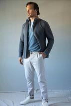 Eleventy Sz US 38 IT 48 Slim Fit Sport Coat Pique Cotton Blazer Jacket Gray $795 - $277.19