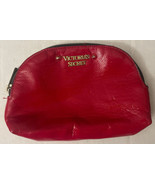 Victoria’s Secret Small  Cosmetic Makeup Bag Red And Gold - $11.88