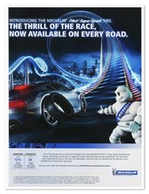 Michelin Man Pilot Super Sport Tire Roller Coaster 2011 Print Magazine Ad - $9.70