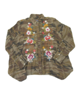NWT Johnny Was Workshop Camouflage Esmeralda Handkerchief Bolero Shirt S - $148.50