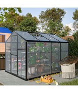 6x8ft Walk-in Greenhouse: Polycarbonate &amp; Aluminum - $603.14 CAD